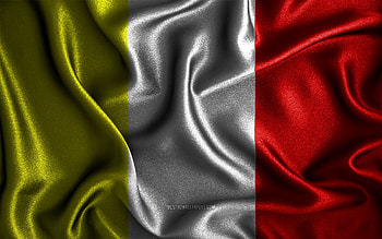 Benevento flag, , silk wavy flags, italian cities, Flag of Benevento, fabric flags, Day of Benevento, 3D art, Benevento, Europe, cities of Italy, Benevento 3D flag, Italy HD wallpaper