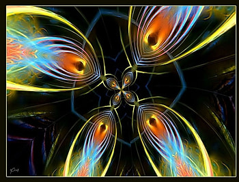 Inferno, fractal, abstract HD wallpaper