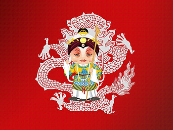 Patterns, Vector, Man, Dragon, Costume, Peking Opera, Beijing Opera HD wallpaper