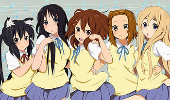 music at school, sexy, anime, hot, cool, cute, girls, k-on HD wallpaper