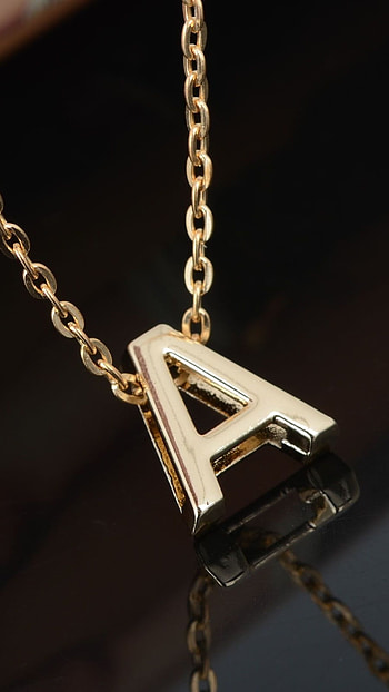 A Letter, Beautiful, Gold Chain HD phone wallpaper