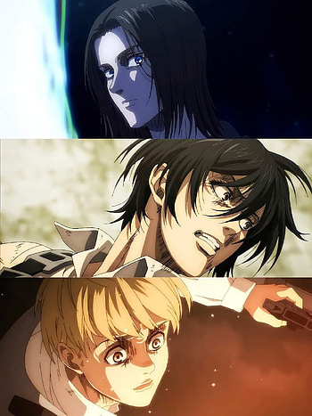 Attack on titan, snk, Shingeki_no_kyojin, eren, mikasa, armin, anime HD phone wallpaper