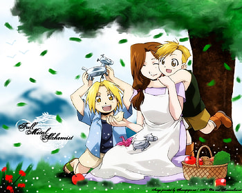 FMA Family, alphonse, anime, family, edwar, fullmetal alchemist, fma, cool HD wallpaper
