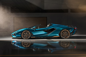 Lamborghini Sian Roadster 2020 Side View , lamborghini-sian, cars, 2020-cars, lamborghini HD wallpaper