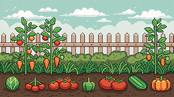 Colorful Vegetable Garden - Ultra, vegetable garden, garden, vegetable, farm, harvest HD wallpaper