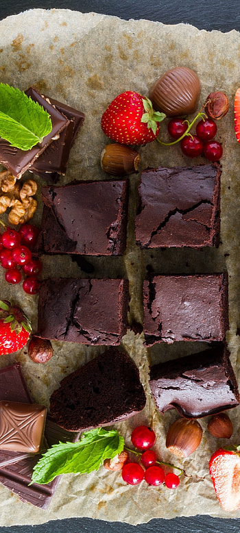 Decadent brownie, Gooey fudge goodness, Chocolatey pleasure, Satisfying dessert HD phone wallpaper