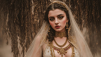 Ancient Girl With Jewellery, fantasy-girls, jewellery, artist, artwork, digital-art HD wallpaper