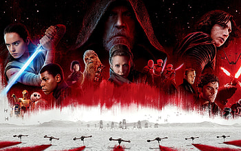 Star Wars: The Last Jedi, Daisy Ridley, John Boyega, Mark Hamill, Adam Driver, High-quality HD wallpaper