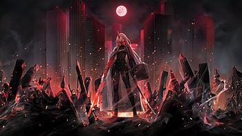 Red Demon, artist, art, digital-art, anime, artwork, pixiv HD wallpaper