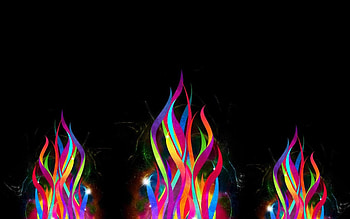 Abstract, Fire, Bright, Multicolored, Motley, Imitation HD wallpaper