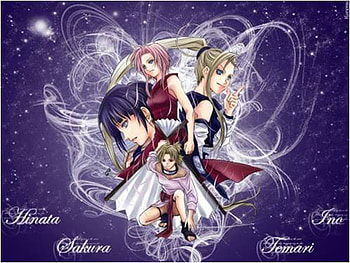 Naruto girls, naruto, henata, ino, sakura HD wallpaper