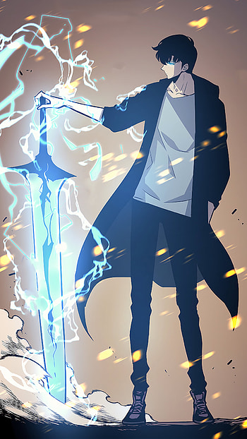 Sung Jin-Woo’s Epic Charge – Solo Leveling Anime , Sung Jin-Woo, Anime, Solo Leveling HD phone wallpaper
