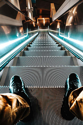 Shine, Light, Miscellanea, Miscellaneous, Legs, Backlight, Illumination, Steps, Escalator HD phone wallpaper