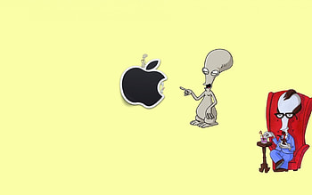 Funny, Brands, Background, Logos, Apple HD wallpaper