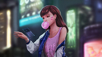 Dva Overwatch Casual, dva-overwatch, overwatch, games, artwork, artist, digital-art HD wallpaper