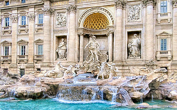 Trevi Fountain, Rome landmark, Captivating architecture, Italian tourism HD wallpaper