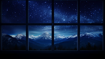 Starry Night in Anime, starry sky, Anime, Original, night, anime night HD wallpaper