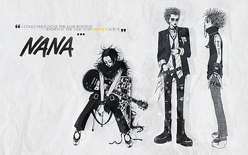 Nana, Shinichi Okazaki, guitar, Nobuo Terashima, black hair, band, anime, friends, Nana Osaki HD wallpaper