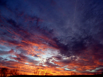 Evening sky, Nature, Sunset, Clouds, Sky HD wallpaper