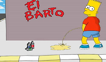 anti-social bart, anti-social, simpsons, bart, bart simpson, mooning, funny HD wallpaper