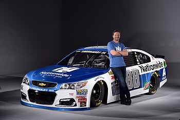 Dale Earnhardt Jr and his 88 Nationwide 2017 car HD wallpaper