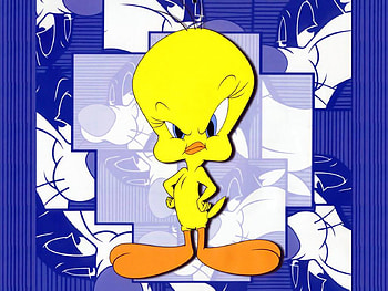 Tweety, sweet, abstract, bird, 3d, cool, complex HD wallpaper