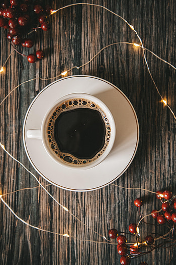 Food, Berries, Coffee, Cup, Garland HD phone wallpaper