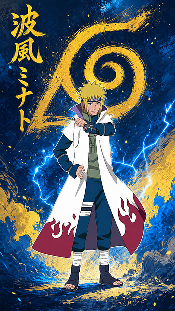 Minato Namikaze — Lightning | Fourth Hokage Lock Screen | Namikaze Art, Naruto, Anime HD phone wallpaper
