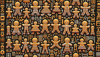 Holiday Gingerbread Patterns, gingerbread, Gingerbread Man, cookie, Festive, holiday HD wallpaper