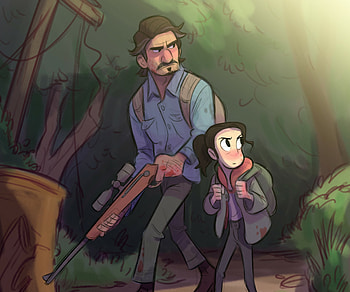 Joel (The Last of Us), Ellie (The Last of Us), TV Show, The Last Of Us HD wallpaper