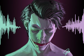 Sensitive Side Joker, joker, supervillain, artwork, artist, digital-art, superheroes, behance HD wallpaper
