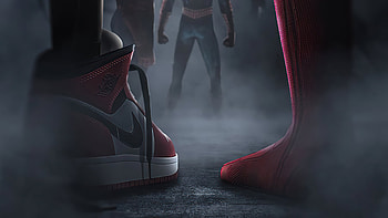 Spider Man And Miles Shoes, spiderman, superheroes, artwork, artist HD wallpaper