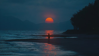 Sun Stars To Sleep, alone, artist, artwork, digital-art HD wallpaper