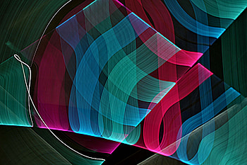 Abstract, scarf, blue, pink, black, green, texture HD wallpaper