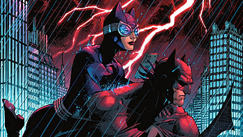 Batman & Catwoman, Batman, Catwoman, DC Comics, jim lee HD wallpaper