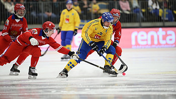 Bandy, Swedish bandy players, World championship, Russia HD wallpaper