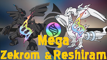 Mega Zekrom and Reshiram | Pokemon Omega Ruby and Alpha sapphire (Fan Art) - YouTube HD wallpaper