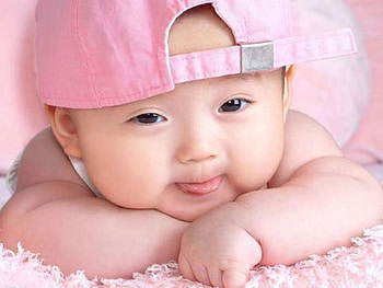 je suis belle???, top, rose, bebe, modele HD wallpaper