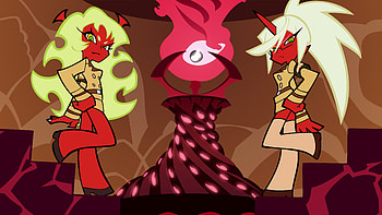 Panty and Stocking, horns, kneesocks, scanty, panty and stocking with garterbelt, demon HD wallpaper