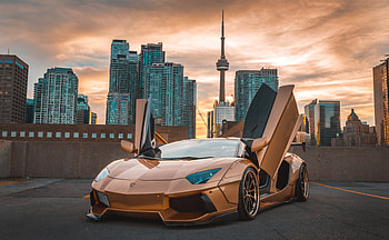 Lamborghini Aventador CN Tower , lamborghini-aventador, lamborghini, cars HD wallpaper
