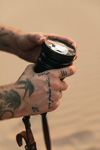 Miscellanea, Miscellaneous, Hands, Tattoo, Technique, Technics, Lens HD phone wallpaper