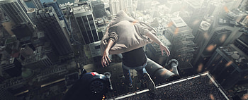 Jump From The Building , jump, building, graphy HD wallpaper