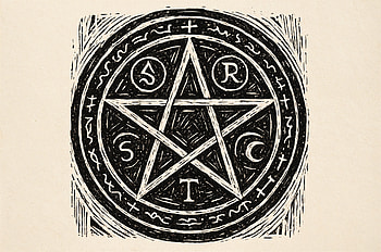 Arcane Circle: Mystical Symbol, arcane circle, pentagram, occult, symbol, magic HD wallpaper