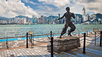 Hong Kong, Bruce Lee monument, Architecture HD wallpaper