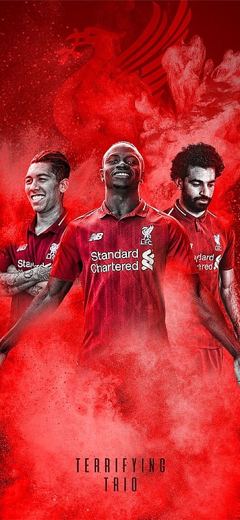 Mohamed Salah, Roberto Firmino and Sadio Mane, Liverpool Football Club HD phone wallpaper