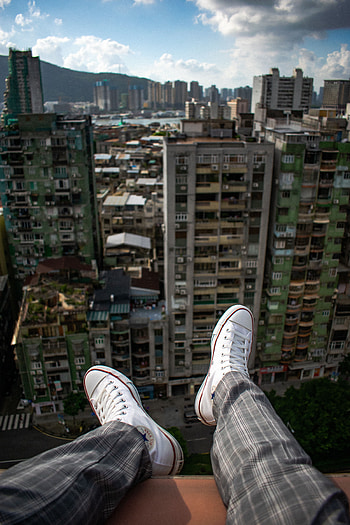 City, Building, View From Above, Miscellanea, Miscellaneous, Legs, Overview, Review HD phone wallpaper