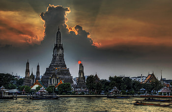 Building, Bangkok, , Water, Cities HD wallpaper