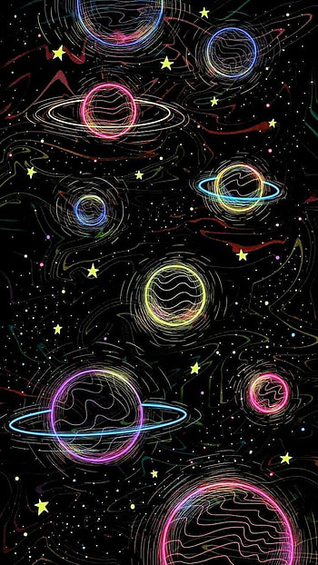 Galaxy, espacio, planetas, arte HD phone wallpaper