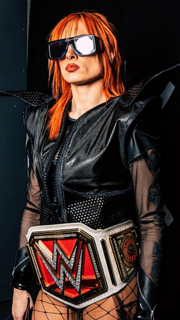 Becky Lynch, latex_clothing, face HD phone wallpaper