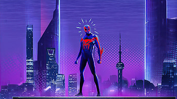 Spider Man 2099 Spider Verse, spiderman, superheroes, artwork, artist HD wallpaper